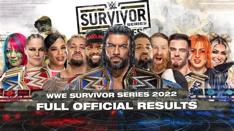 summerslam 2022 results|survivor series 2022 results.